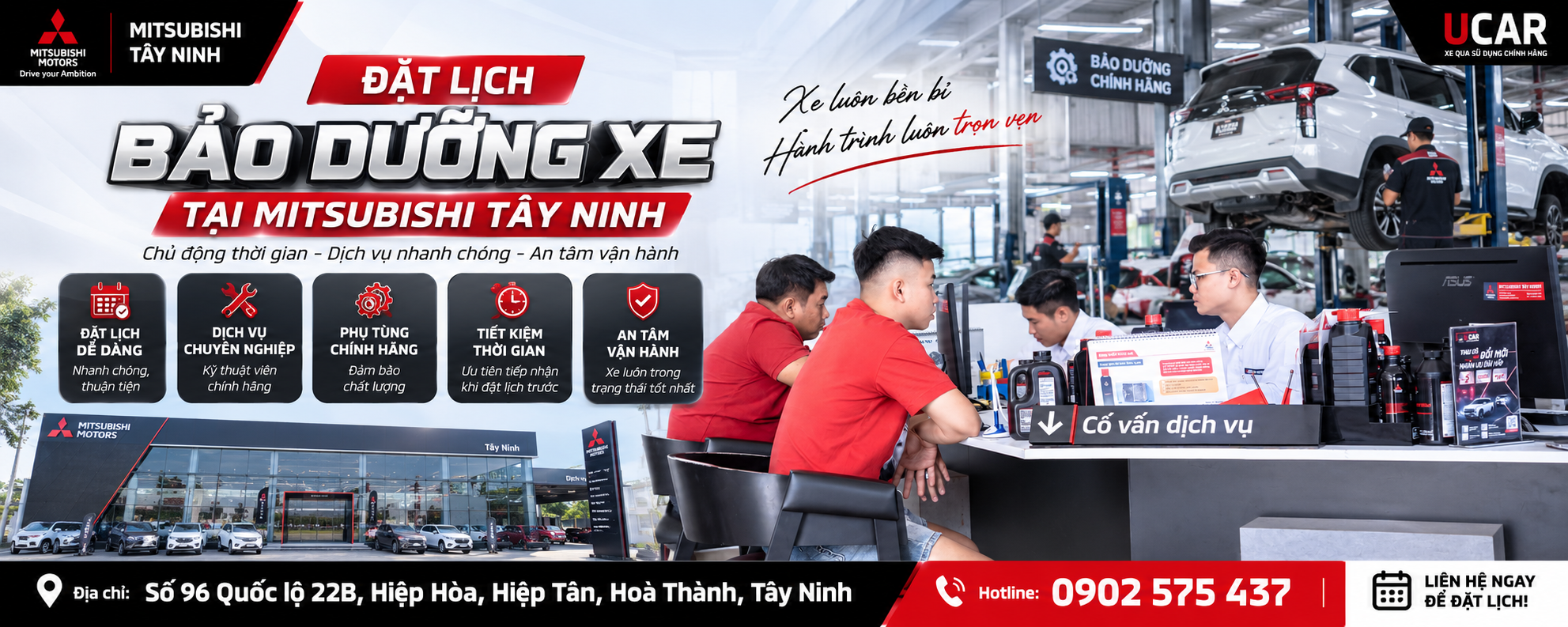 bảo dưỡng xe tại mitsubishi tây ninh