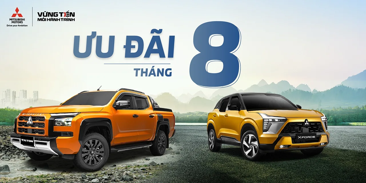 Bảng giá & Ưu đãi mua xe tháng 08/2025 tại Mitsubishi Tây Ninh