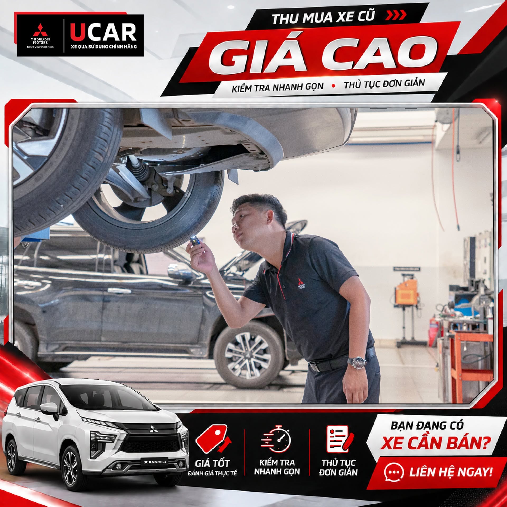 Thẩm định xe cũ Mitsubishi thu cũ đổi mới